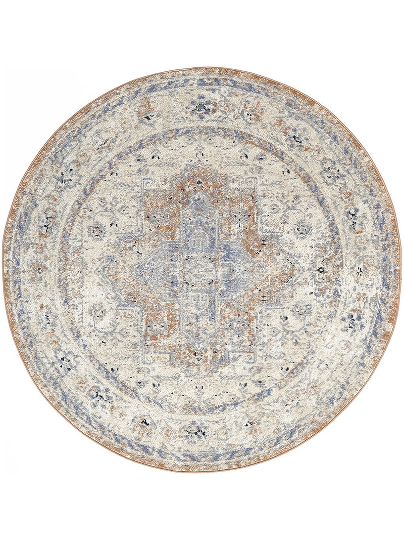 Nourison Essentials Persian NRE07 Beige/Blue 6' x Round Rug