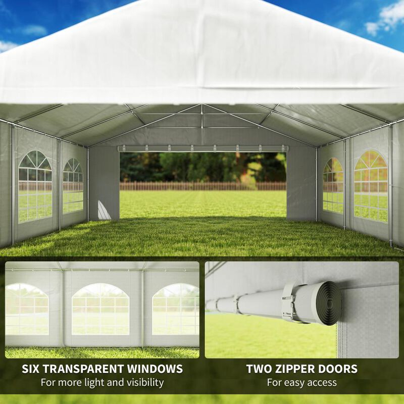 Hivvago Patio Gazebo Canopy Tent for Weddings and Events image number 5