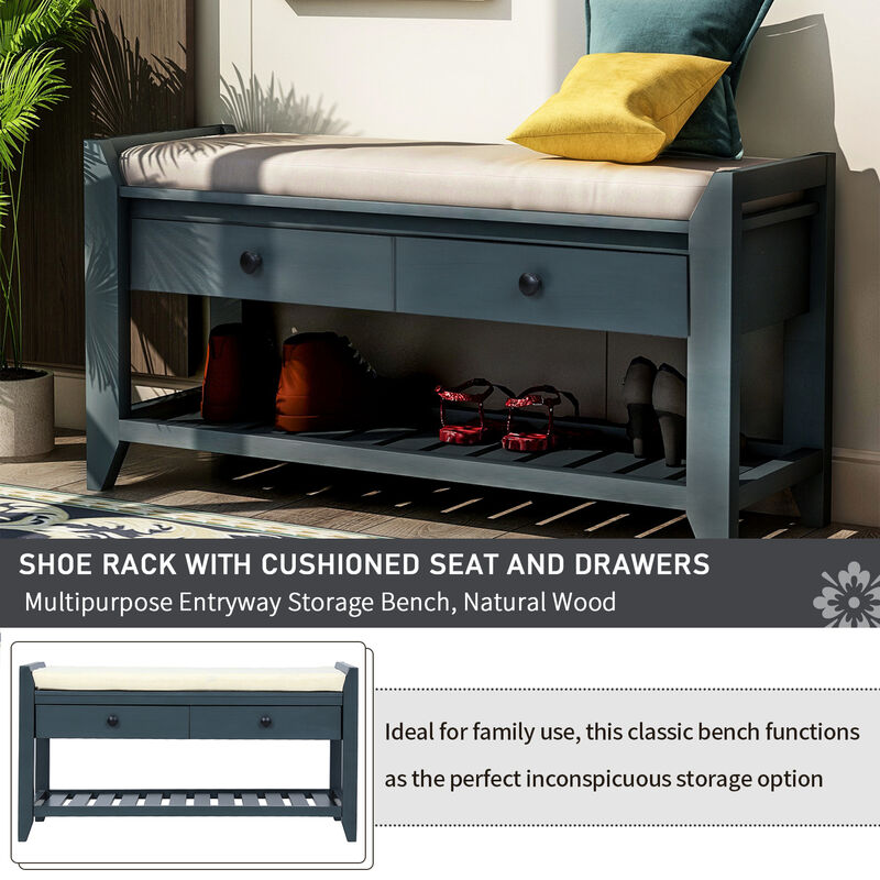 Merax Multipurpose Entryway Storage Bench