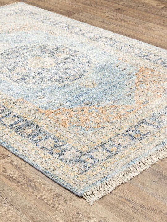 Malabar 2'6" x 8' Blue Rug