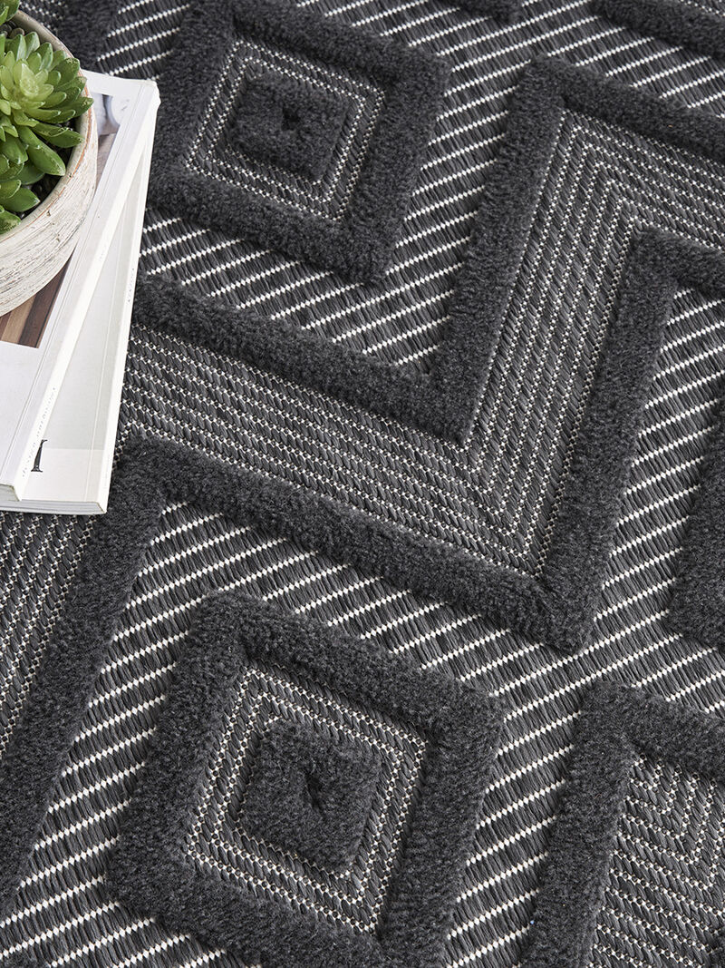Versatile NRV01 Charcoal/Black 9' x 12' Rug