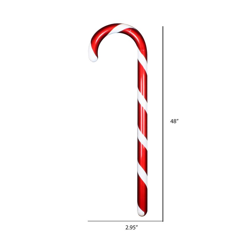 Vickerman 48" Red and White Candy Cane Christmas Ornament image number 2