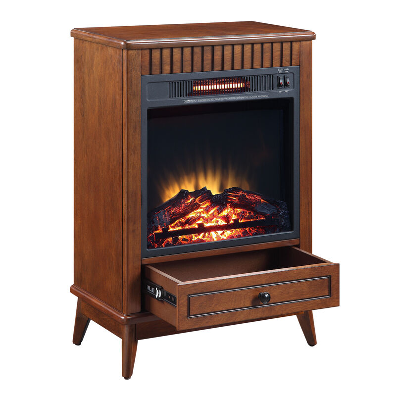 Hamish Fireplace in Walnut Finish AC00852