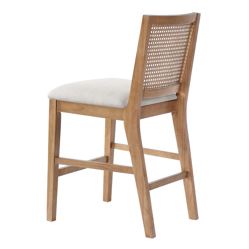 Merax Set of 2 Coastal French Country Bar Stools image number 4