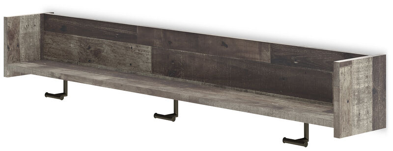 Neilsville Wall Mounted Coat Rack with Shelf image number 2