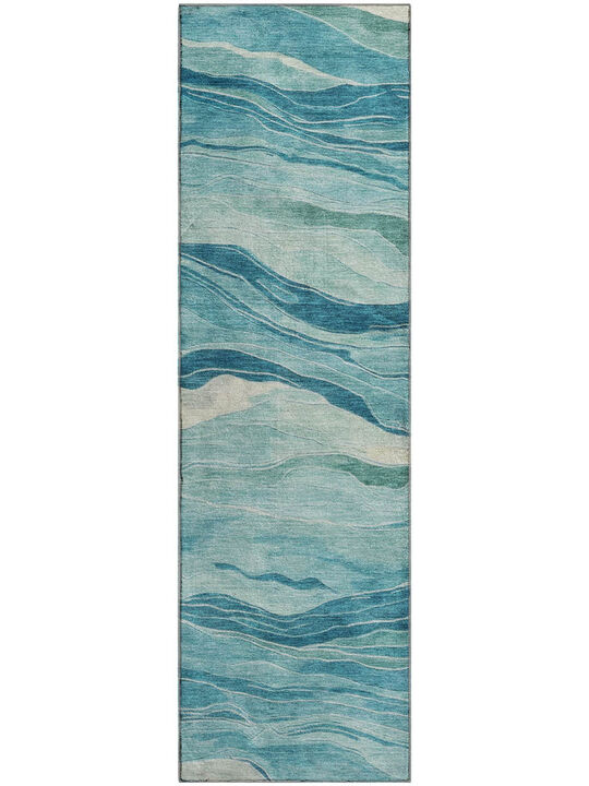 Pacifica PA6 Turquoise 2'3" x 7'6" Rug