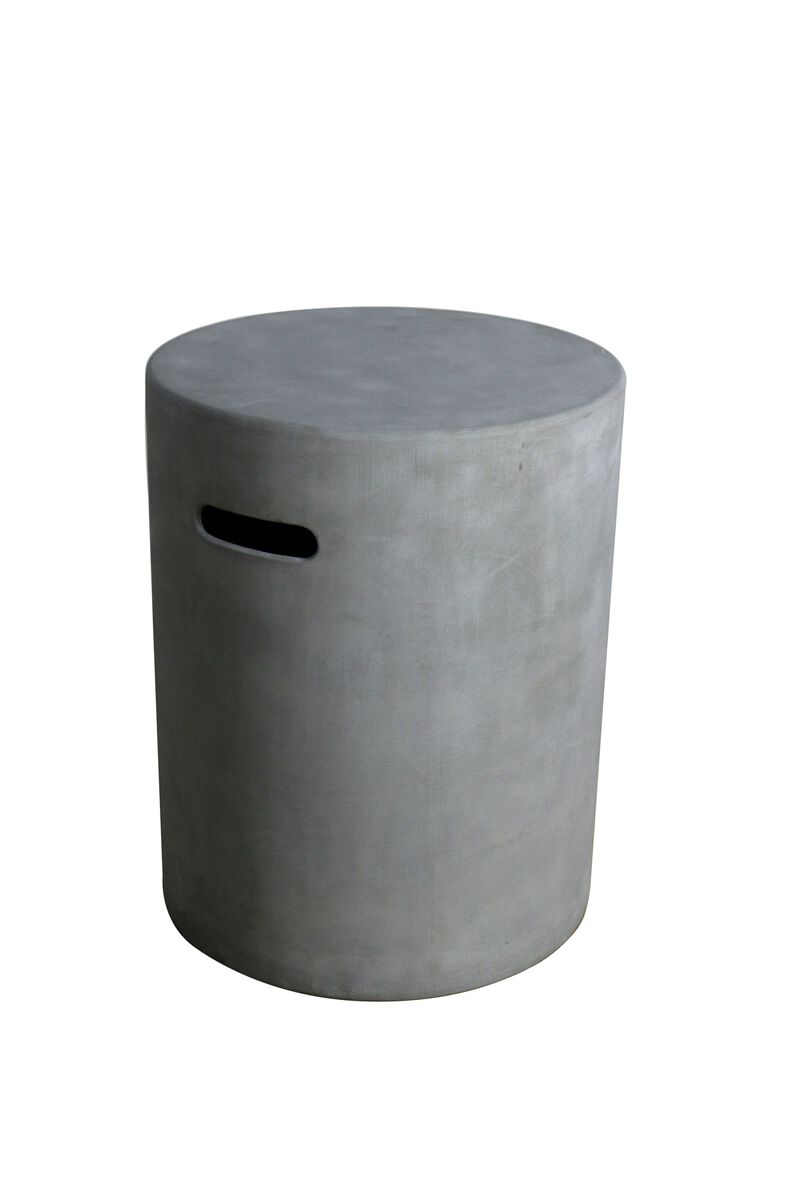 Elementi Light Grey Round Propane Tank Cover Fire Pit image number 2