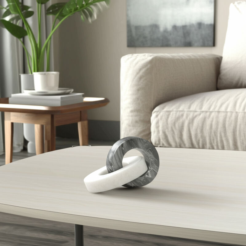 Round Double Ring Sculpture image number 1