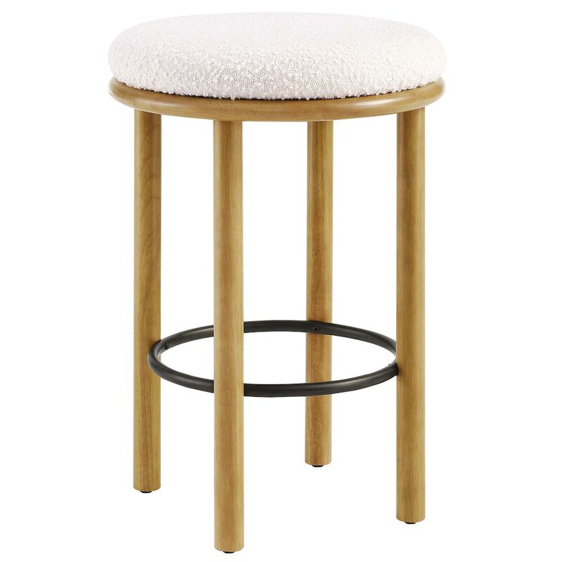 Fable Boucle Fabric Counter Stools Set of 2 image number 3