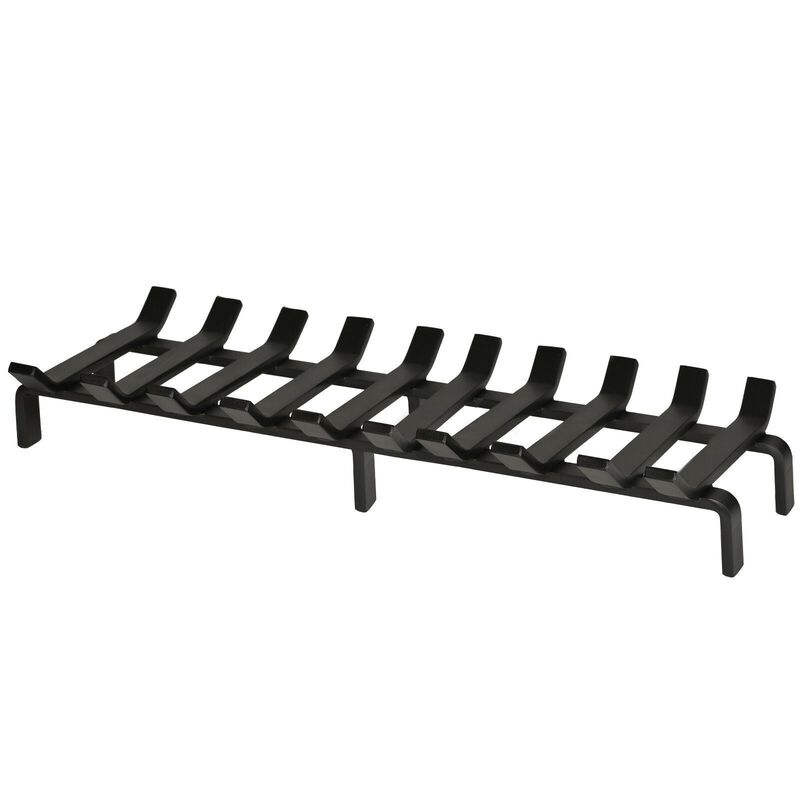 SteelFreak Heavy Duty 26 x 10 Inch Steel Grate for Wood Stove & Fireplace - Made in the USA