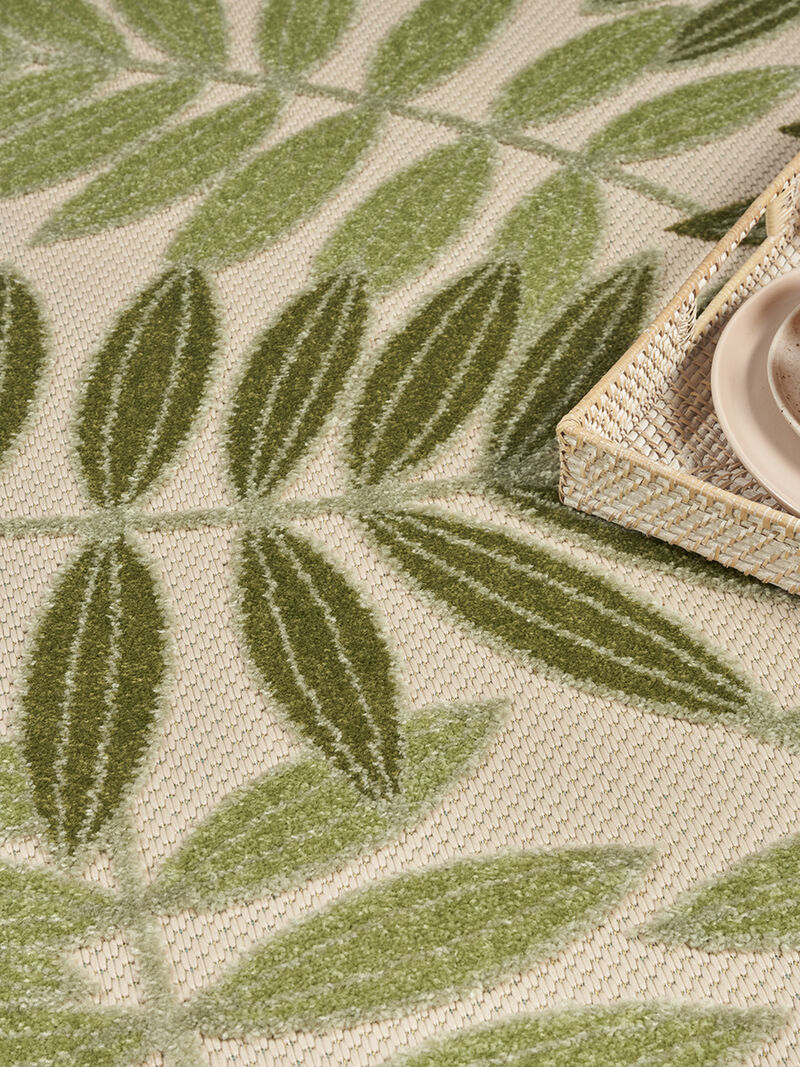 Aloha ALH18 Ivory/Green 10' x 14' Rug