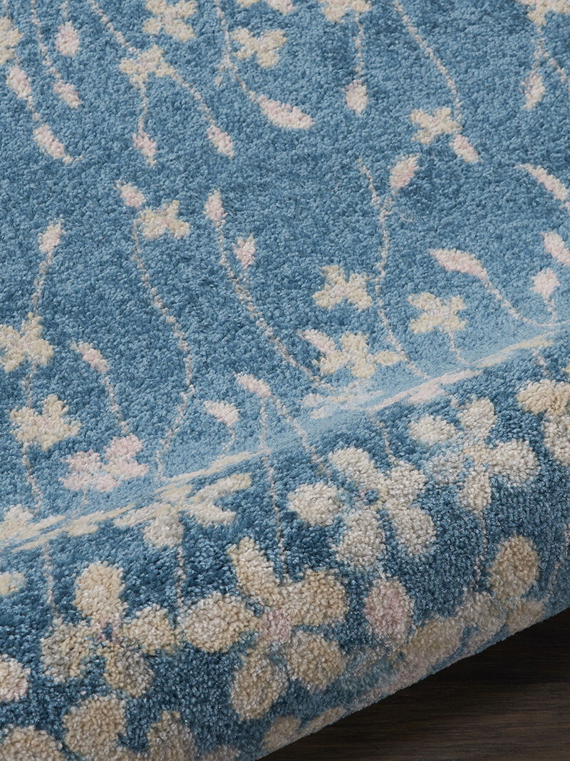 Tranquil TRA04 Turquoise 2' x 4' Rug image number 4