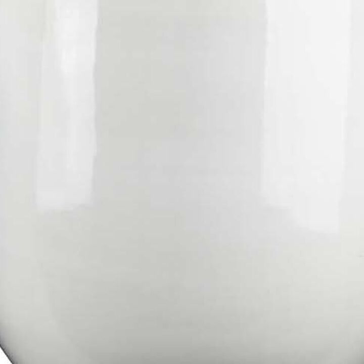 Womy Tall Decorative Planters Set of 2, Gloss White Ceramic 18 30 Inch
