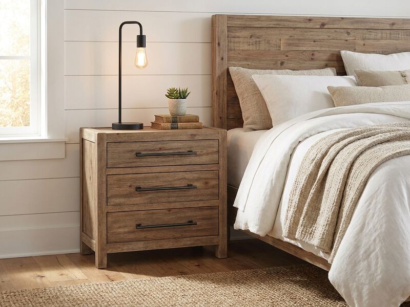 Vineyard Row 3-Drawer Nightstand image number 1