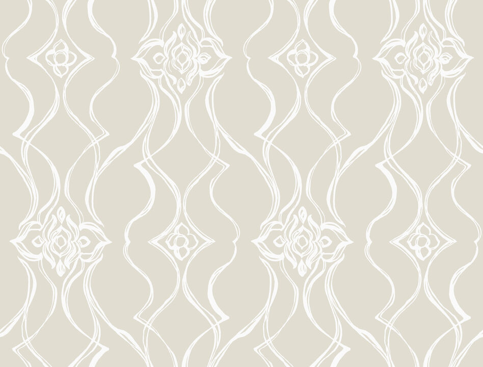 Pirouette Beige Wallpaper (Set of 2)