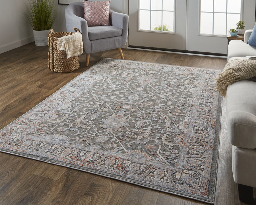 Thackery 39D3F Gray/Taupe/Pink 1'8" x 2'8" Rug