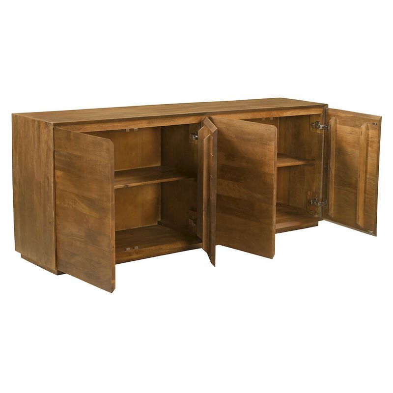 Flagstaff 4-Door Sideboard in Spice Tan