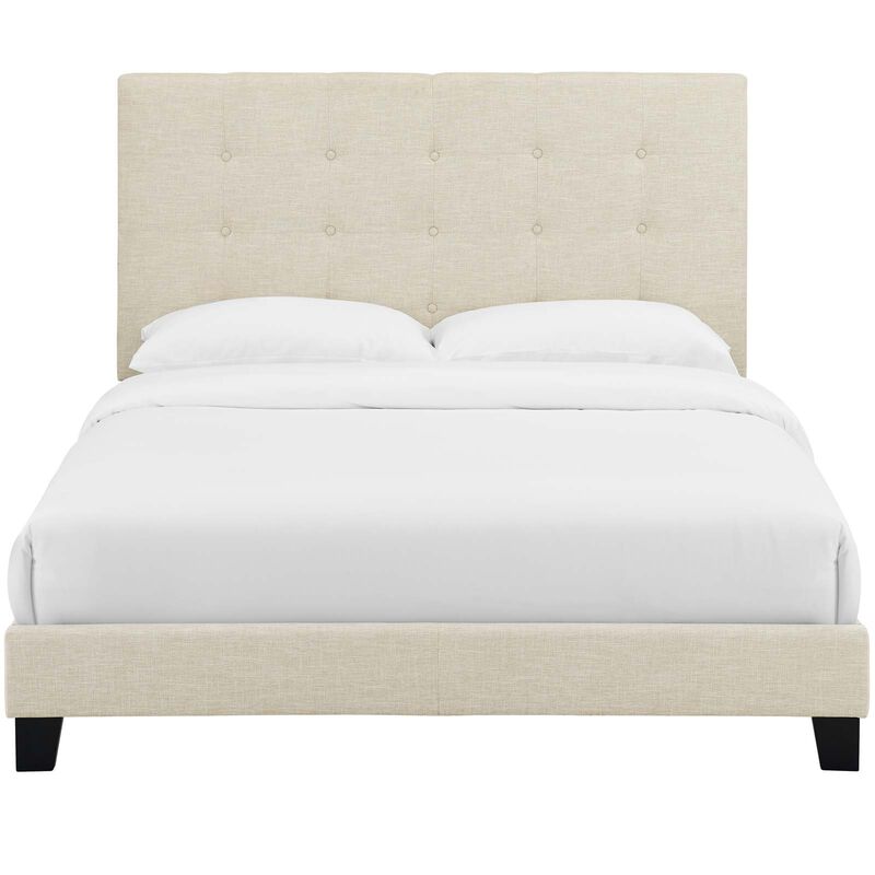 Modway - Melanie Queen Tufted Button Upholstered Fabric Platform Bed image number 3