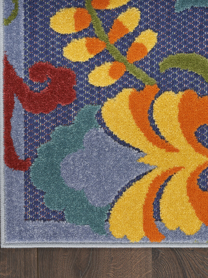 Aloha ALH17 Navy/Multicolor 3'6" x 5'6" Rug