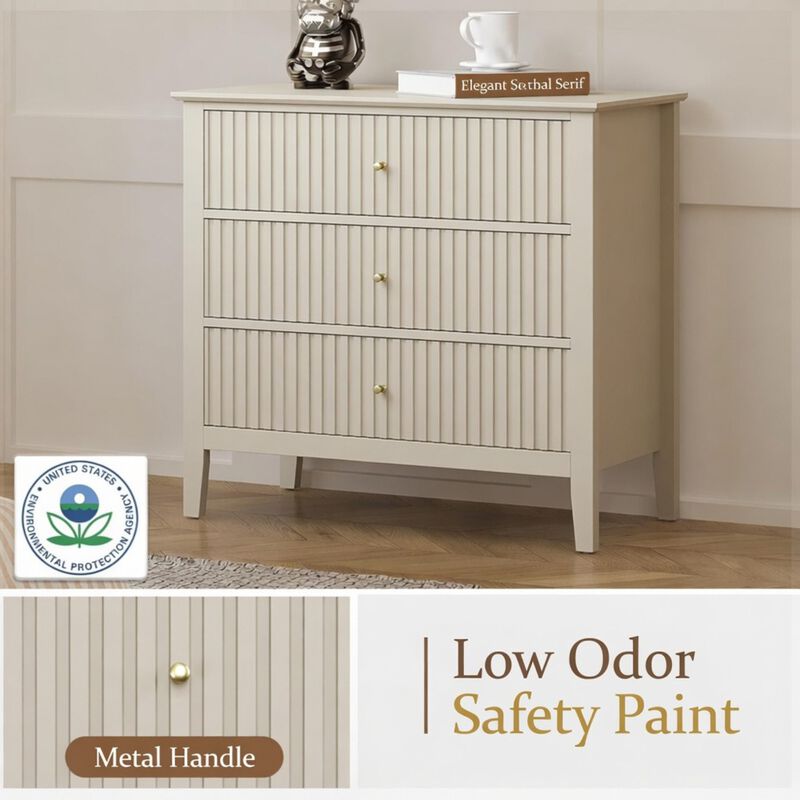 Bekkig Modern 3-Drawer Dresser image number 6