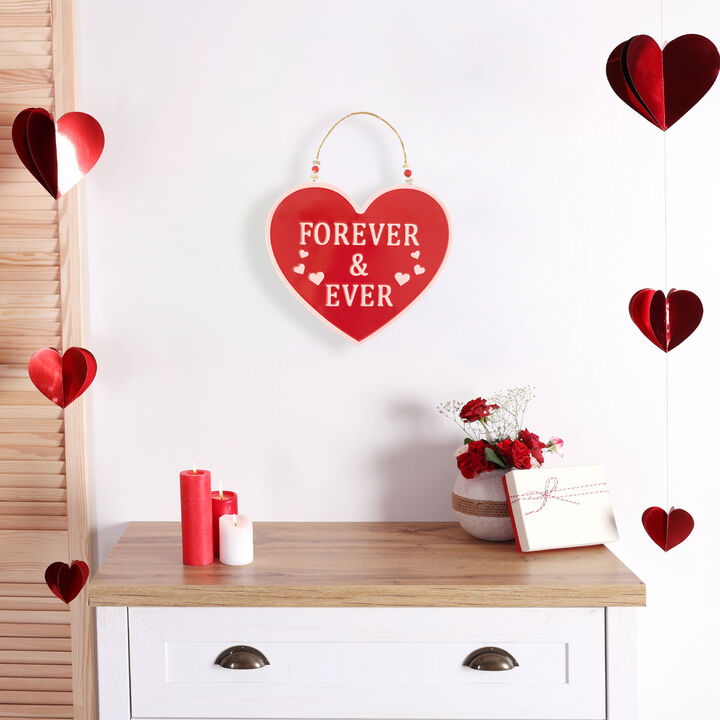 Forever and Ever Valentine's Day Wall Decoration - 13.75"