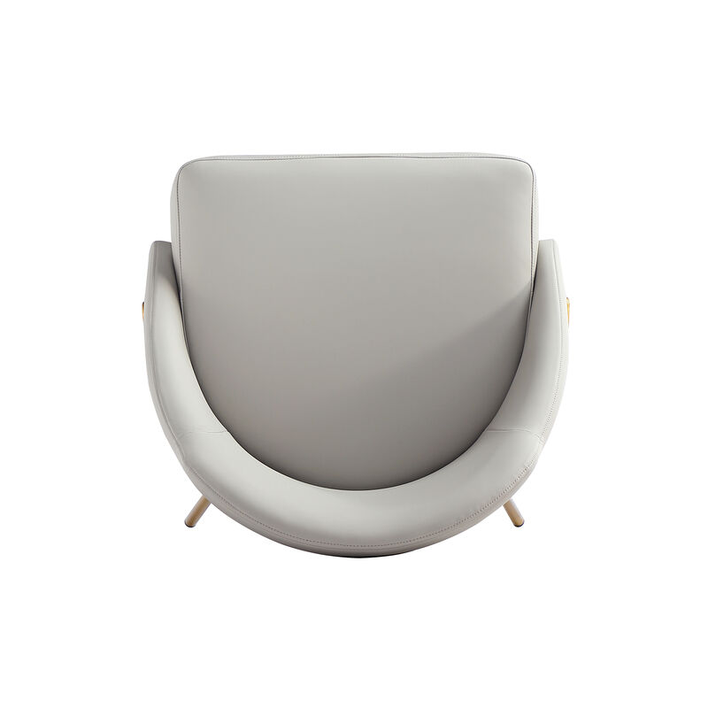 Gracie Dining Chair in Gray and Gold