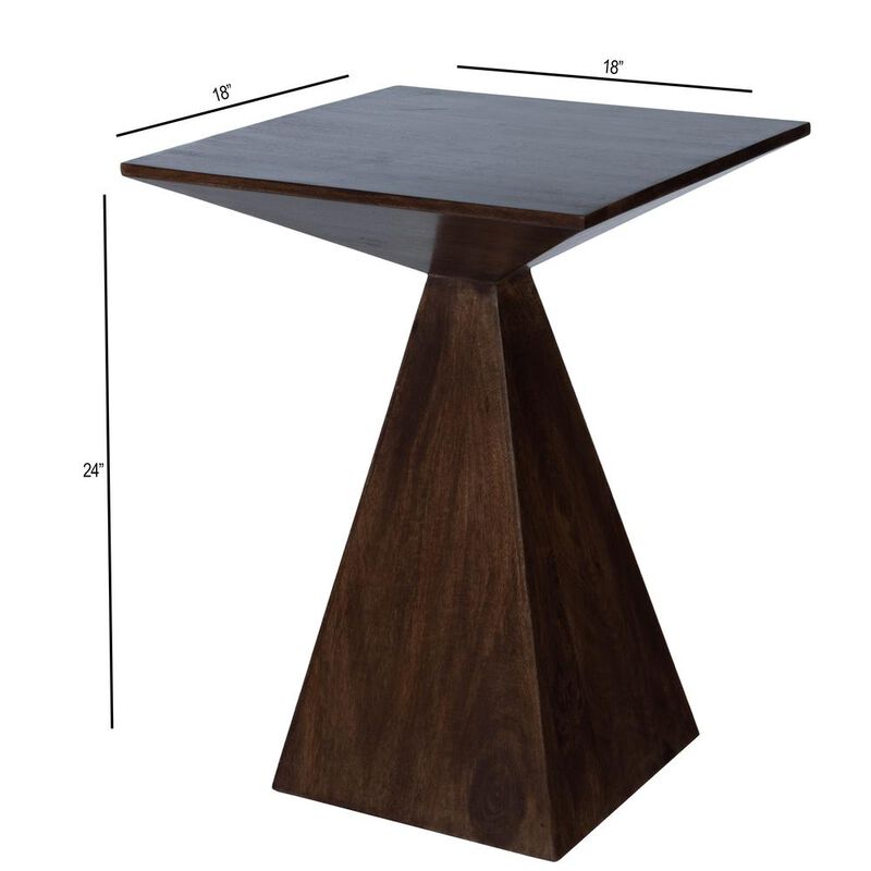 Butler Specialty Company Titus Modern End Table, Dark Brown