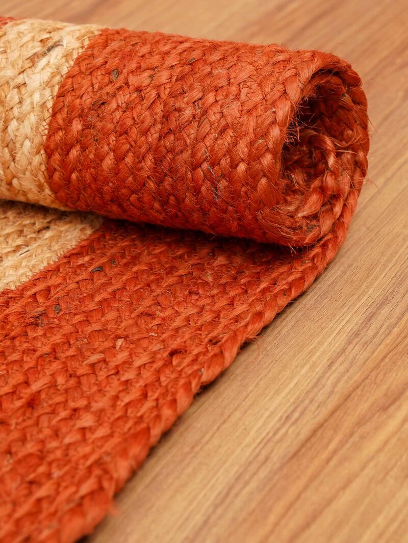 HAND WOVEN JUTE ECO-FRIENDLY AREA RUGS  - Contemporary Modern Pattern, High Pile, Natural Fiber, Outdoor Indoor Handmade Area Rugs for Living Room, Bed Room (J00025) image number 5