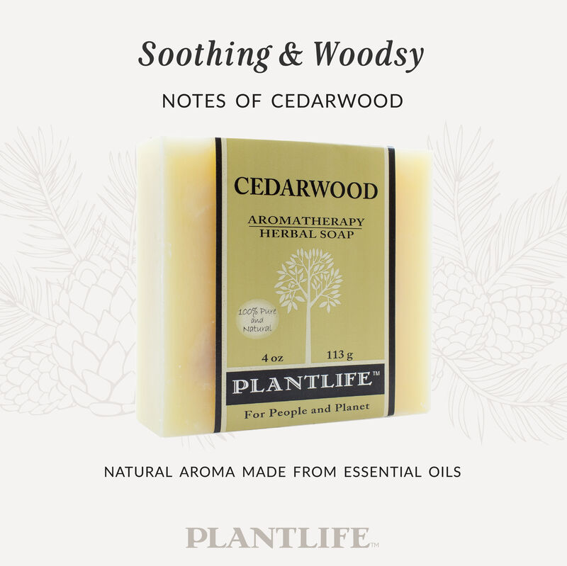 Plantlife Bar Soap - Cedarwood 3 Pack image number 2