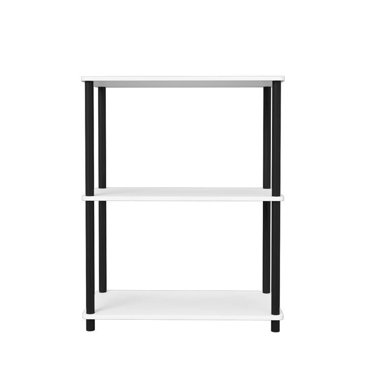 3 Tiers Wood Household Shelving Unit (23.54 in. W x 29.72 in. H x 11.73 in. D)