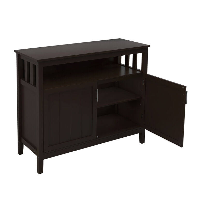 Wood 39.96 in. Sideboard with 2-Door and 1-Shelf