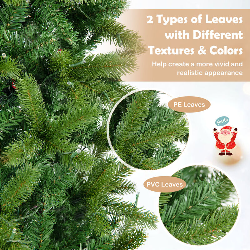 Pencil Christmas Tree with 180 Warm White and Multi-color LED Lights image number 6