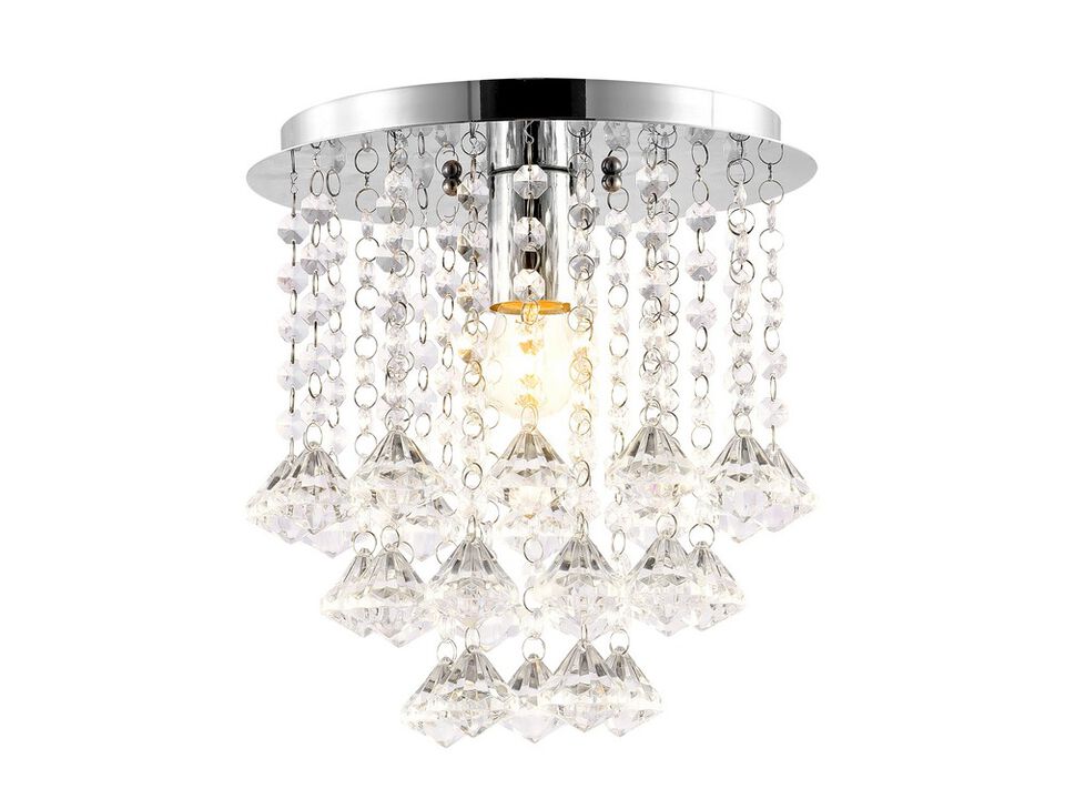 Lillibet 1-Light Traditional Transitional Iron LED Semi Flush Mount