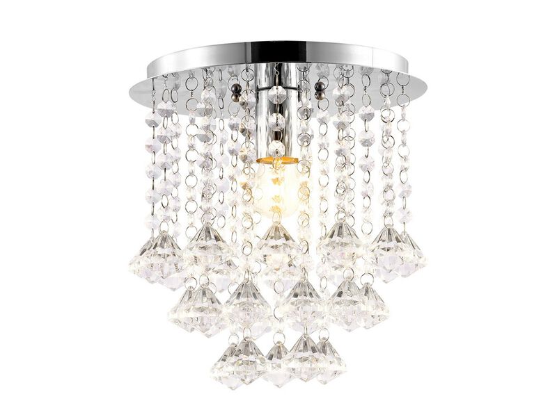 Lillibet 1-Light Traditional Transitional Iron LED Semi Flush Mount