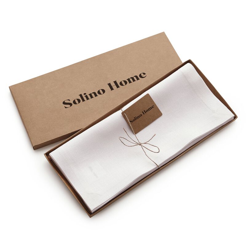 Solino Home 100% Pure Linen Table Runner - Diana