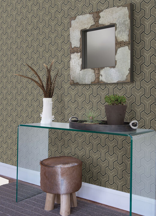 Gautier Silver Tessellate Wallpaper