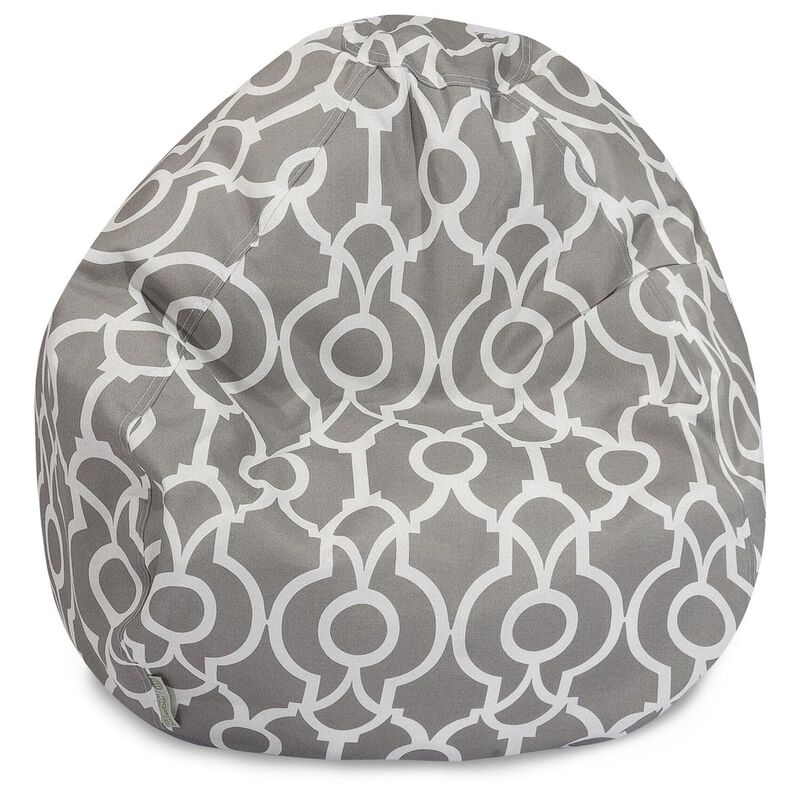 Majestic Home Goods Large Bean Bag Athens Gray
