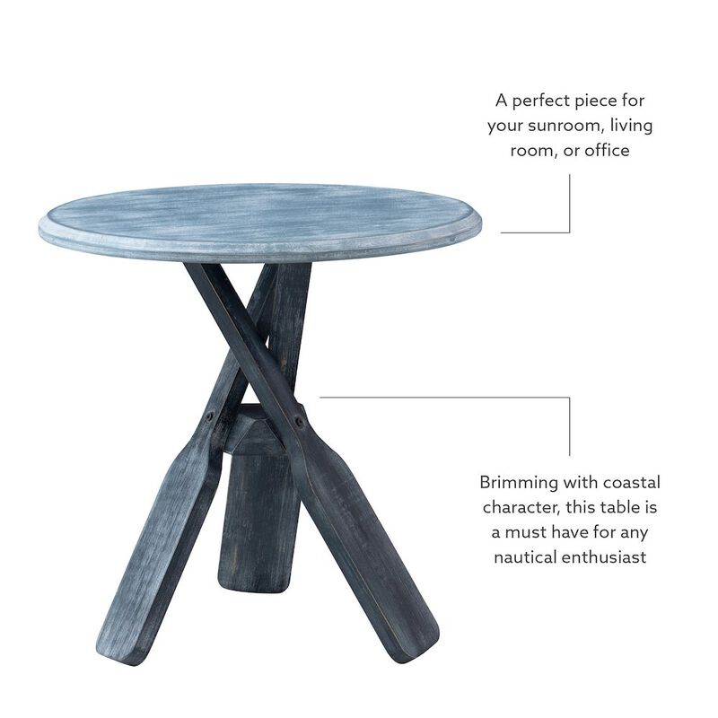 Linon Omar Side Table Grey image number 7