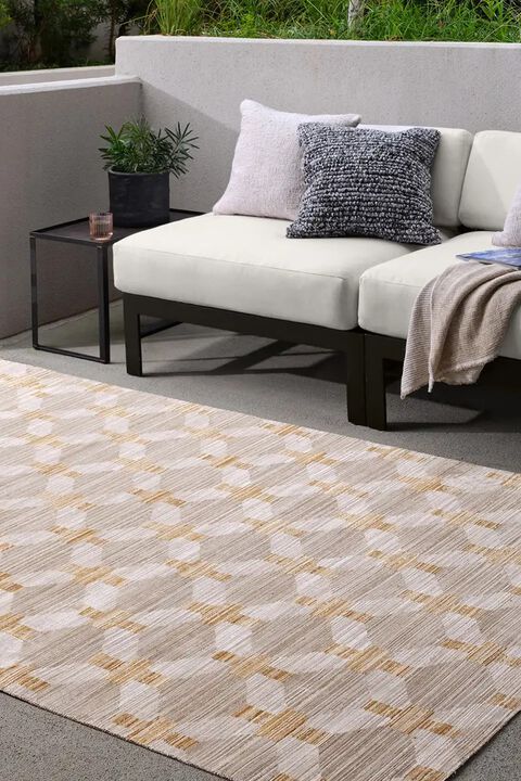 Muted Mosaic Taylen Gold 8'6" x 11'6" Rug