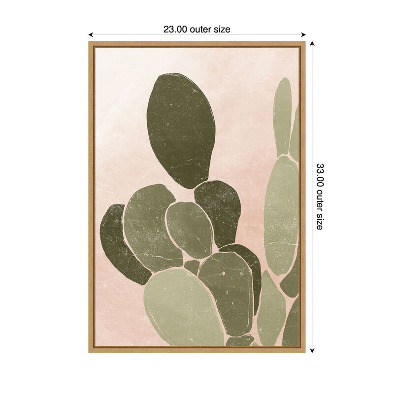 Desert Cactus III by Yuyu Pont Framed Canvas Wall Art image number 2