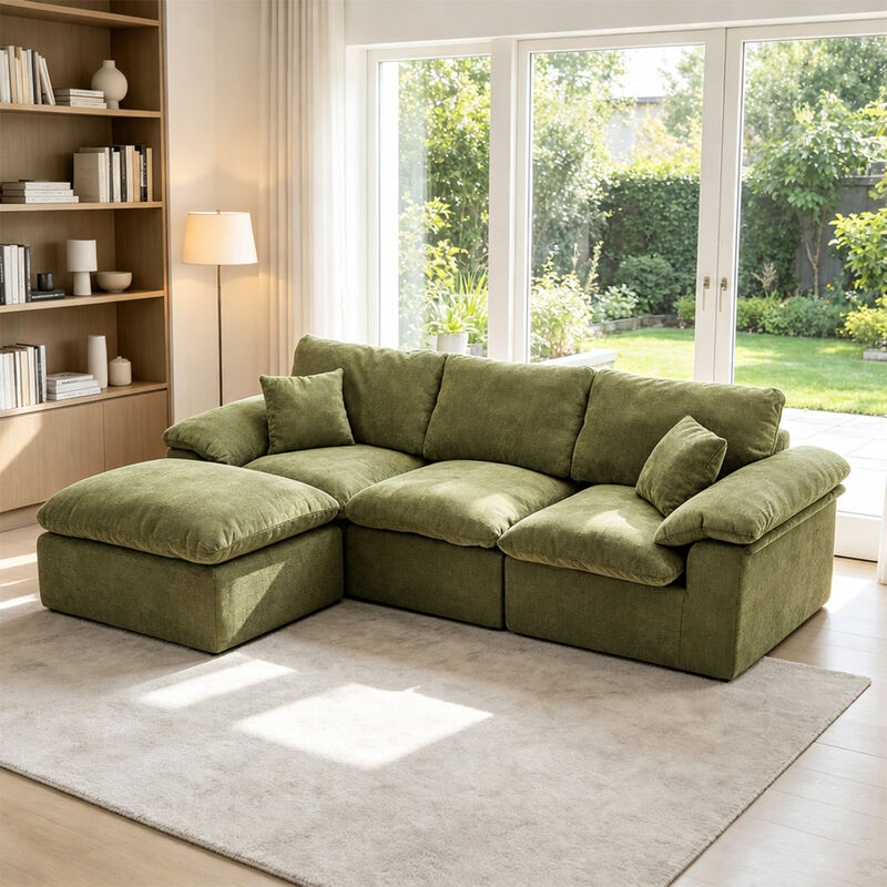 Vubdar L Shape Cloud Couch image number 2