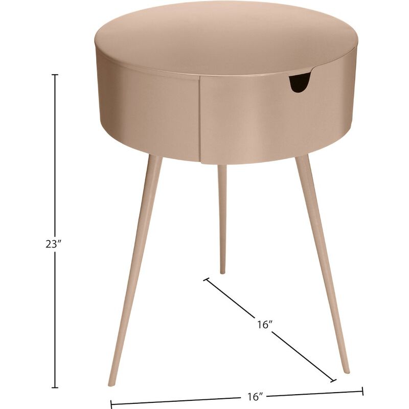 Meridian Furniture Bali Pink Night Stand