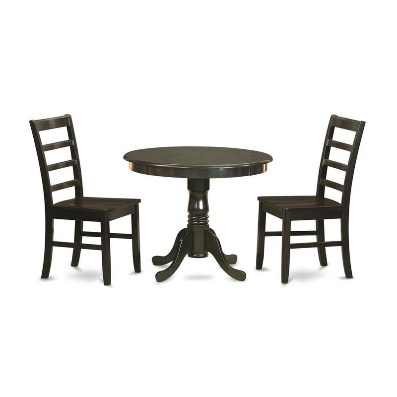 3 Pc small Kitchen Table set-small Kitchen Table plus 2 Kitchen Dining Chairs