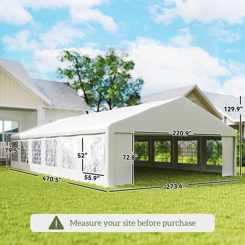Hivvago Heavy-Duty 23' x 39' Event & Wedding Canopy image number 2