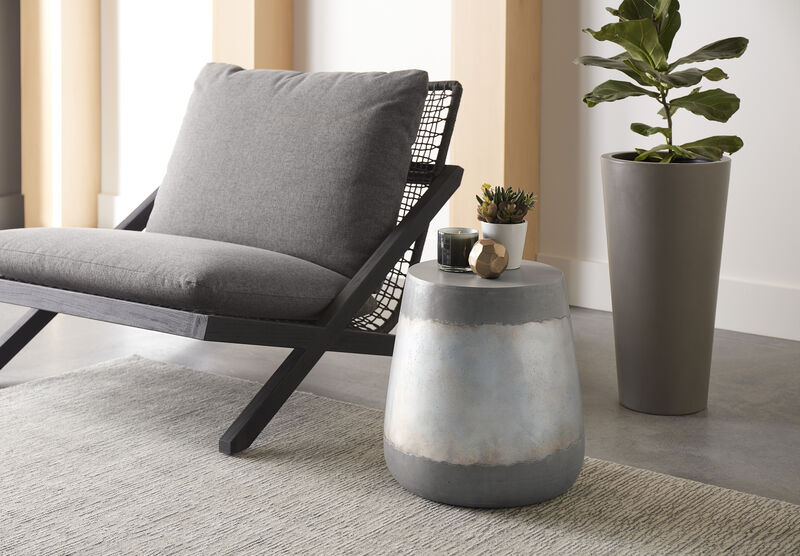 Aries Silver End Table