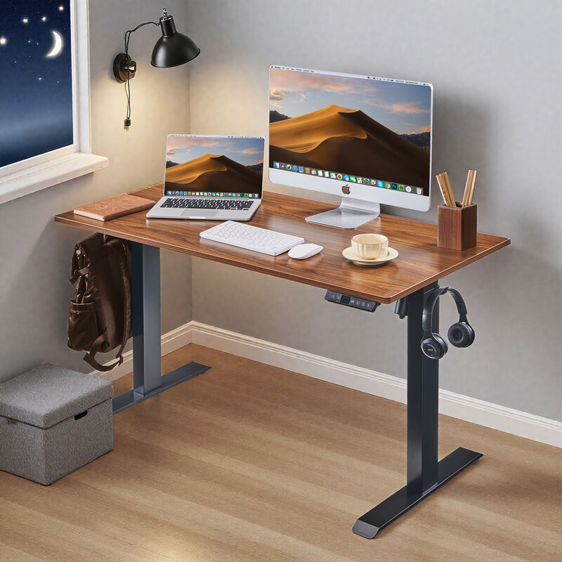 GOODSILO Electric Height Adjustable Standing Desk with Spacious Workspace and Smooth One-Piece Desktop image number 6