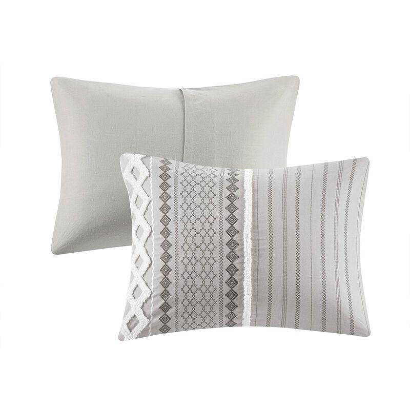 Gracie Mills Modesto Printed Cotton Comforter Set with Chenille