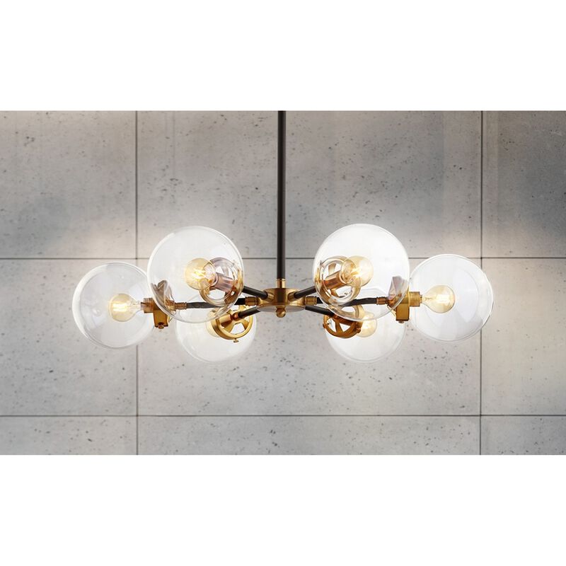 Caleb Brass Cluster Pendant