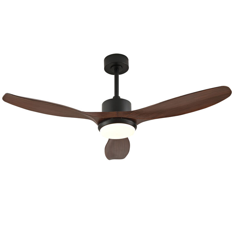 ELEMENT ACE 52 Inch Modern Ceiling Fan with Dimmable LED Light, Reversible Quiet DC Motor, Remote Control, 3 Blades Ideal for Bedroom Living Room Office image number 8