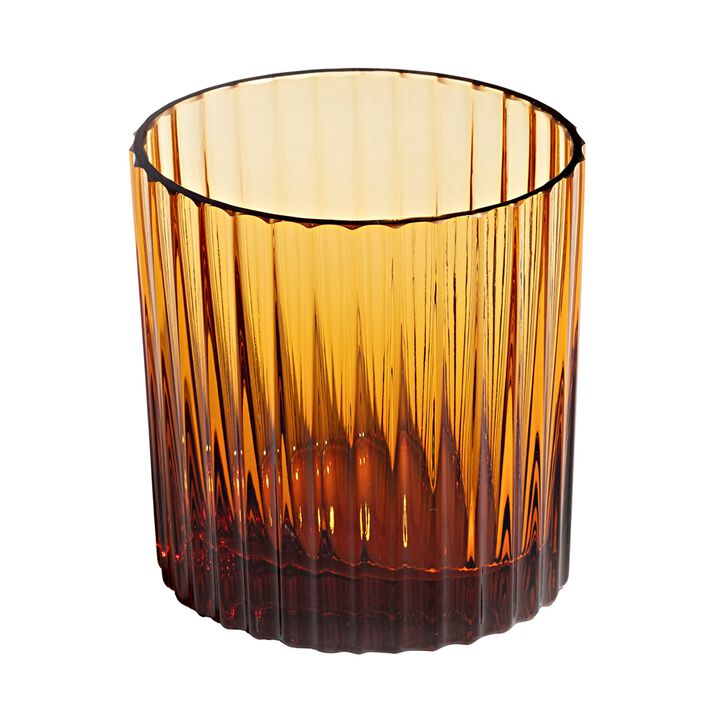 Wine Glasses NASTRI GLASS Amber Set of 6, H 3.35"